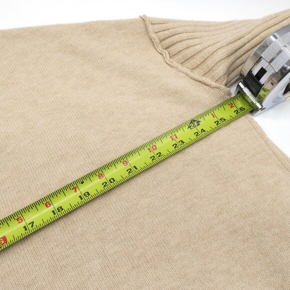 Free People Orion A Line V Neck Tunic Sweater Almond Women's XS Oversized Boho - Picture 9 of 10